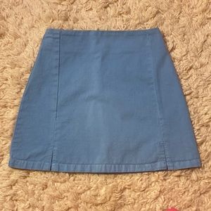 Brandy Melville Cara Skirt Baby Blue Mini Skirt Double Seam